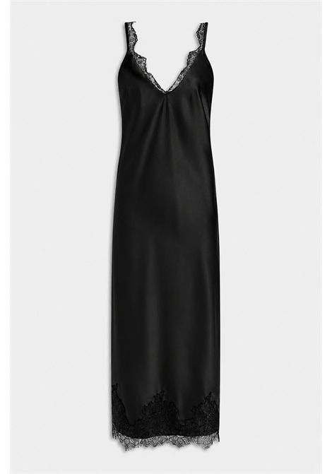 Weili Zheng Abito Lingerie in Satin Nero Donna WEILI ZHENG | Abiti | F26DL07B181